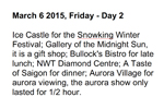 Our trip to Yellowknife to see the aurora borealis